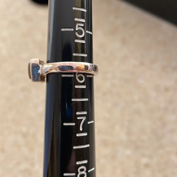 Sterling Silver Square Tigers Eye Ring - Picture 5 of 5